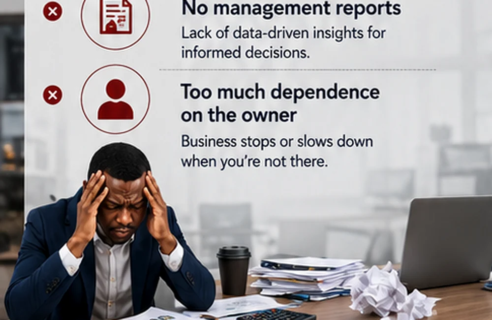 Business owner under pressure